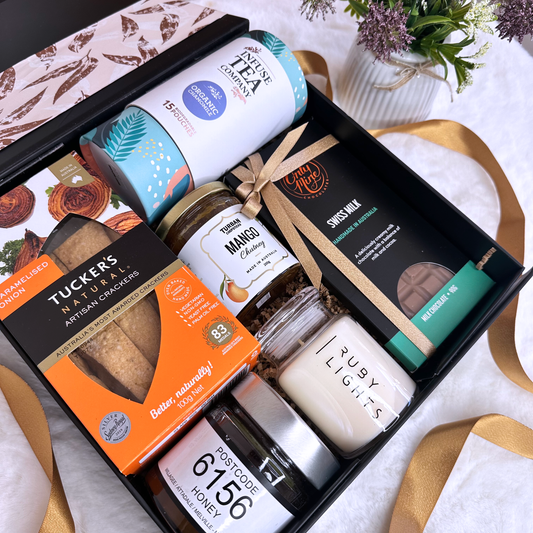 gourmet gift box, Australia made produce and 